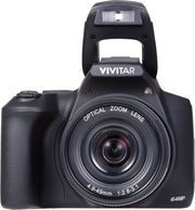 Vivitar - 4K (2160) Video Hybrid Optical Zoom Bridge Camera with Lens - Black