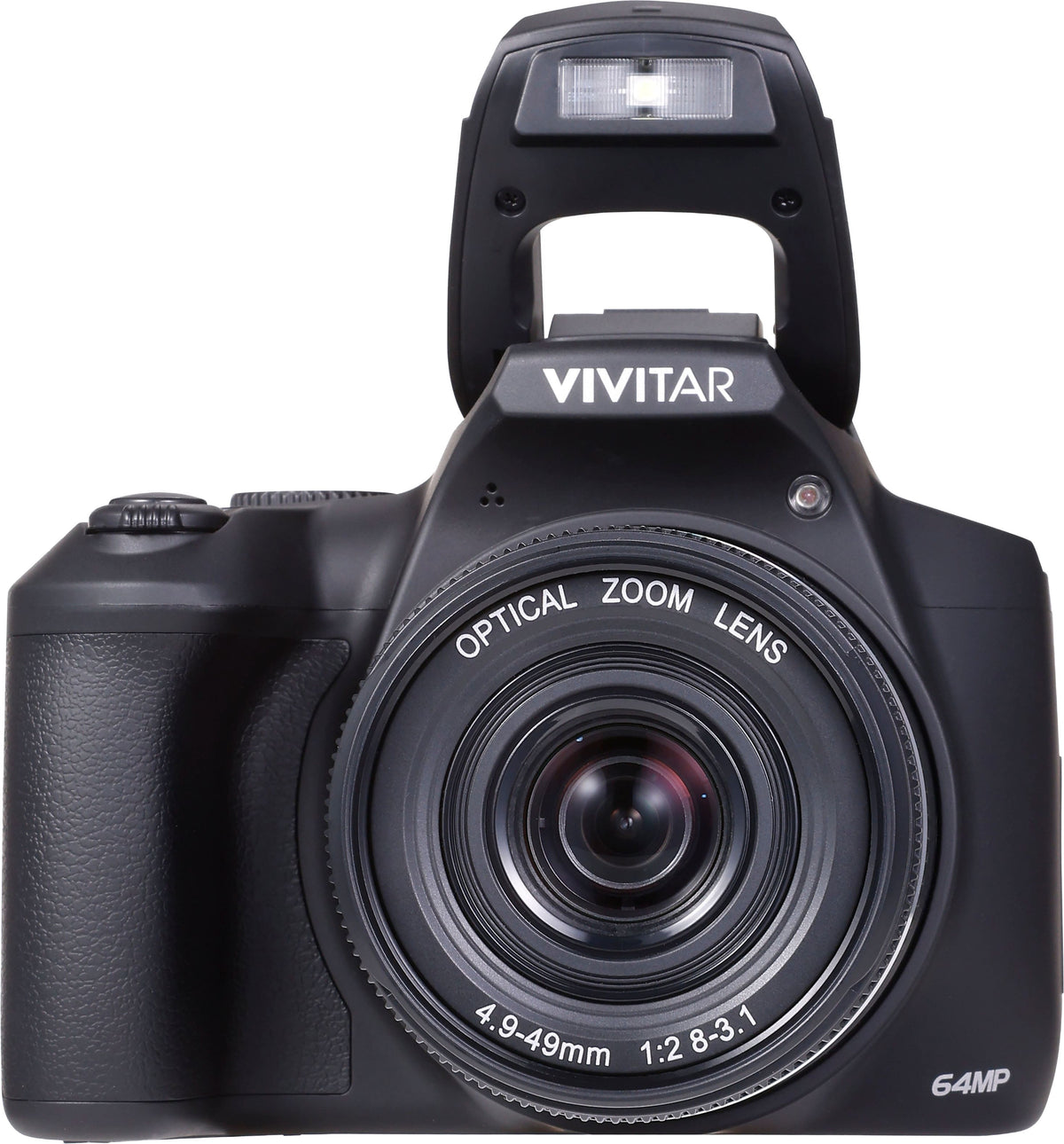Vivitar - 4K (2160) Video Hybrid Optical Zoom Bridge Camera with Lens - Black