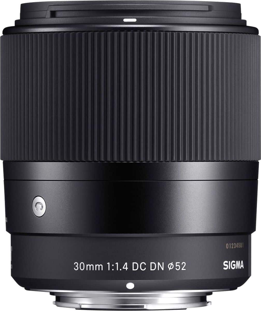Sigma - 30mm 1.4 DC DN Contemporary Lens for select Sony APS-C E-mount cameras - Black