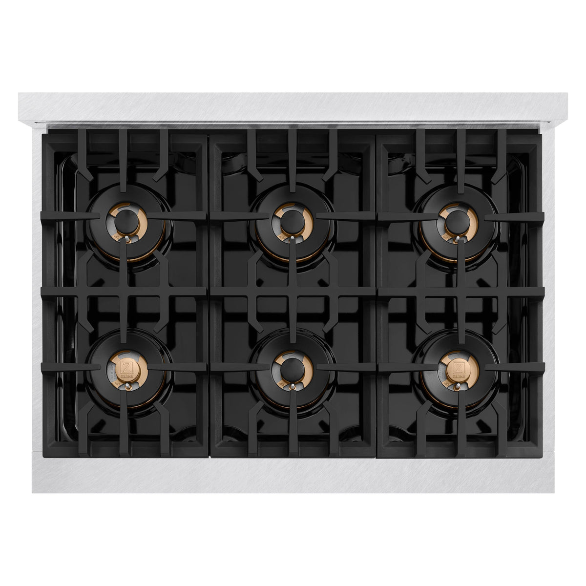 ZLINE - 36 in. 5.2 cu. ft. Classic Freestanding Gas Range with 6 DuoPro Burners and Convection Oven in Satin Stainless Steel - Satin Stainless Steel