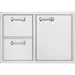 Sedona By Lynx - 30" Double Drawer and Access Door Combo for Outdoor Kitchen - Silver