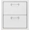 Sedona By Lynx - 19" Double Drawers - Silver