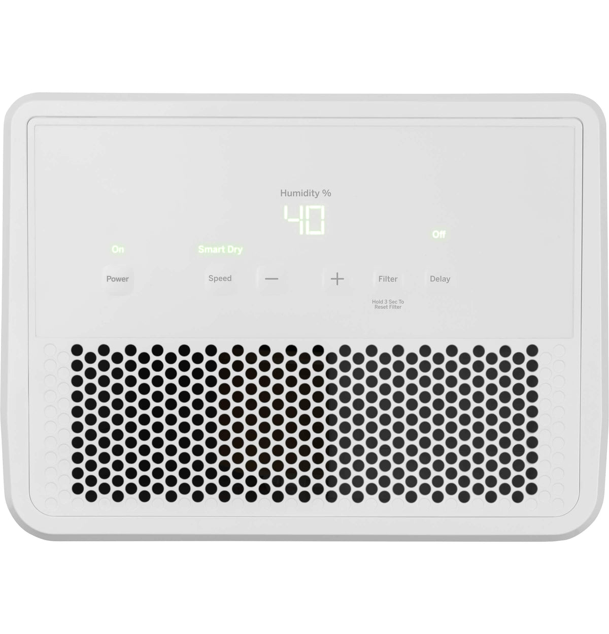 GE - 25-Pint Portable Dehumidifier with Smart Dry - White