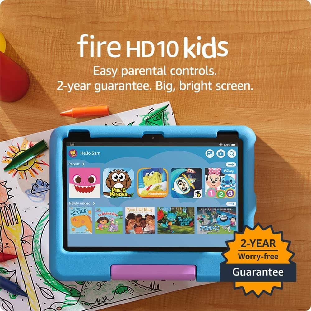 Amazon - Fire HD 10 Kids - 10.1" Tablet (2023 Release) - 32GB with Wi-Fi - Blue