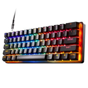 SteelSeries - Apex 9 Mini 60% Wired Optical OptiPoint Adjustable Actuation Switch Gaming Keyboard with Rapid Tap - Black