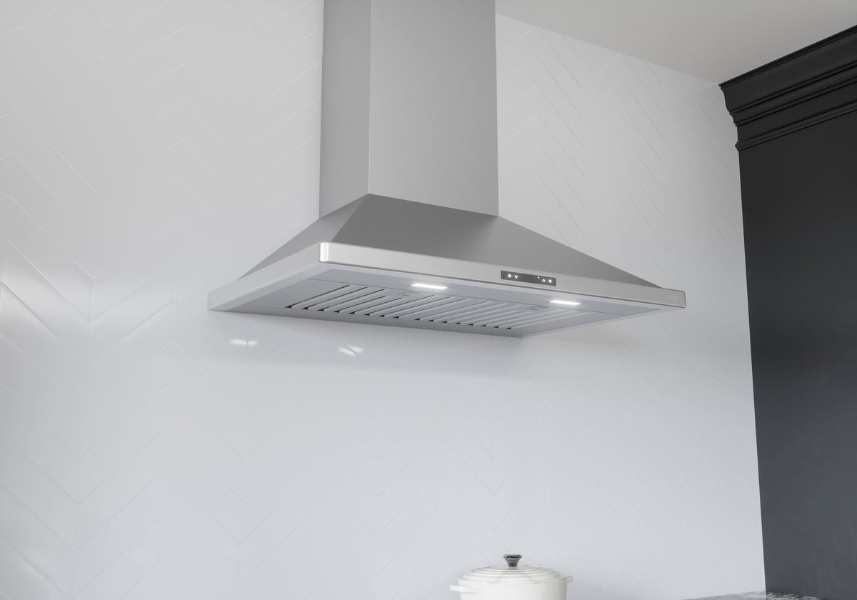 Zephyr - 30 inches - Convertible - Wall Range Hood - Stainless Steel