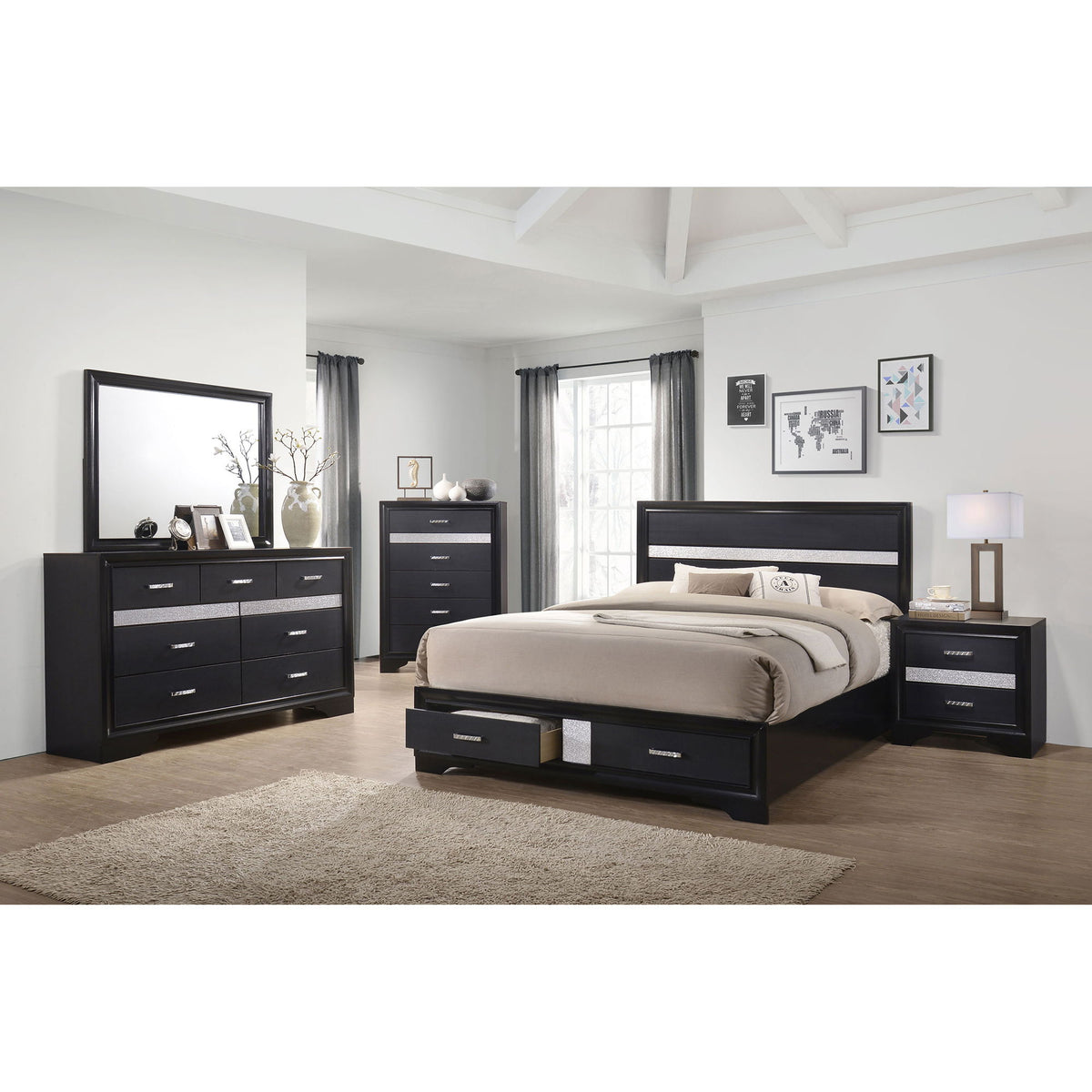 Corbin - Juego de dormitorio deslumbrante