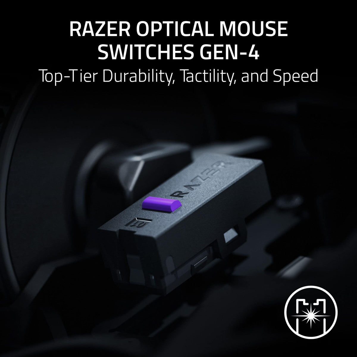 Razer - Basilisk V4 HyperSpeed Ergonomic Gaming Mouse with Chroma RGB Underglow - Wireless - Black