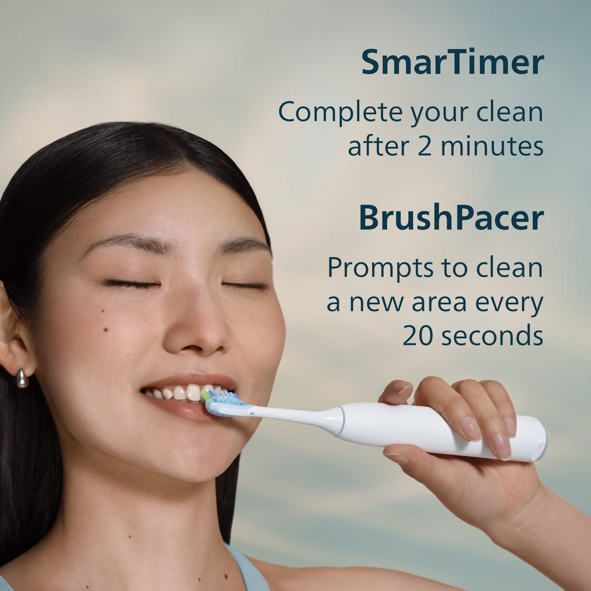 Philips Sonicare - 6500 Electric Toothbrush - Next-Generation Sonicare Technology, 9 Brush Settings, Travel Case - White