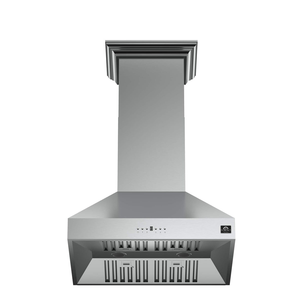 Forno Appliances - 30 inches - Externally Vented - Wall Range Hood - Silver