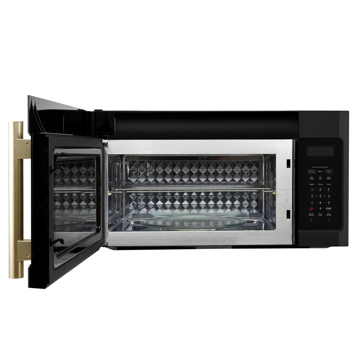 Forno Appliances - Fornace 1.5 Cu. Ft. Convection Over-the-Range Microwave - Black