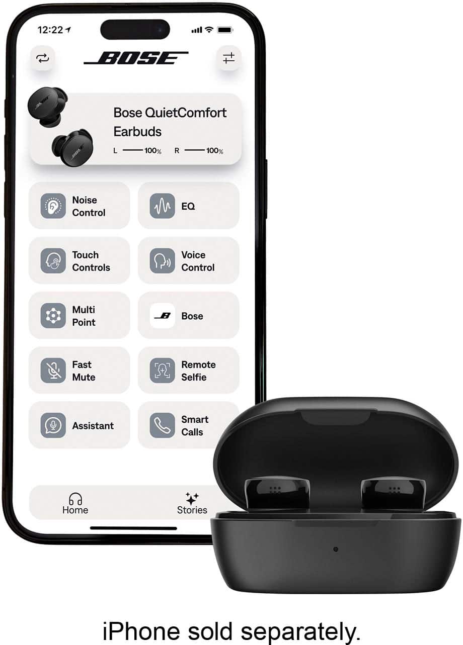 Bose - QuietComfort True Wireless Noise Cancelling In-Ear Earbuds - White Smoke