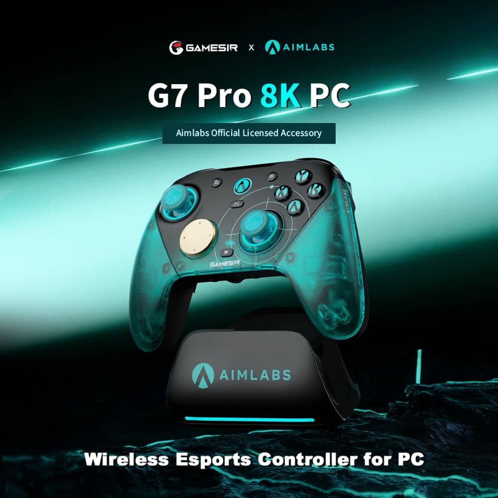 GameSir - G7 Pro 8K PC Aimlabs Edition Wireless Esports Controller for PC - Cyan