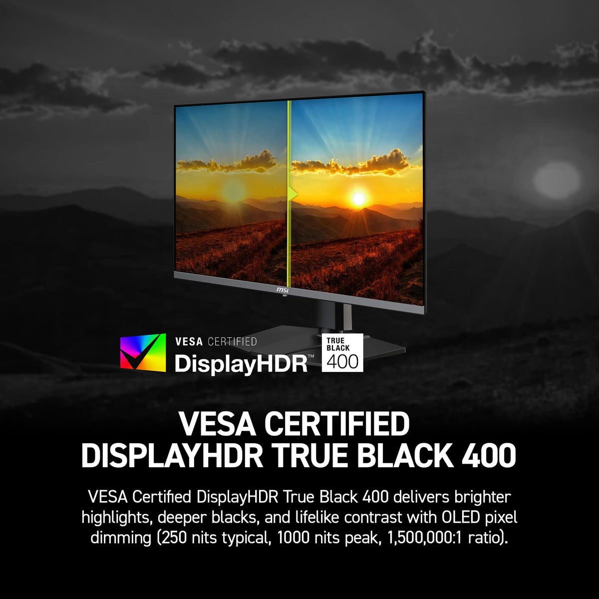 MSI - MAG 272UP QD-OLED X24 27" OLED UHD 240Hz 0.03ms Adaptive Sync Gaming Monitor with HDR 400 (DisplayPort, HDMI, USB-C) - Metallic Black