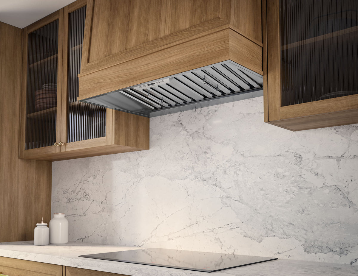 Zephyr - 36 inches - Externally Vented & Externally Vented - Range Hood Insert - Stainless Steel