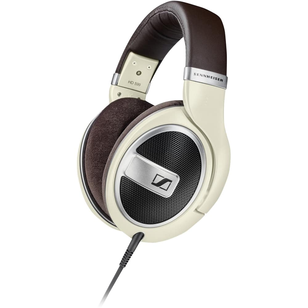 Sennheiser - HD 599 Wired Open Back Over-the-Ear Headphones HD 5 - Brown/Ivory/Matte Metallic