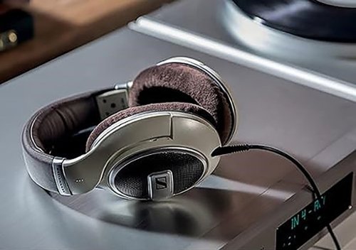 Sennheiser - HD 599 Wired Open Back Over-the-Ear Headphones HD 5 - Brown/Ivory/Matte Metallic