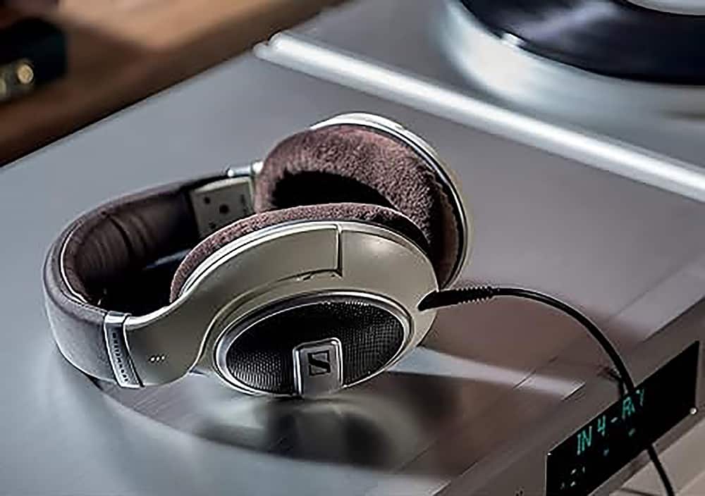 Sennheiser - HD 599 Wired Open Back Over-the-Ear Headphones HD 5 - Brown/Ivory/Matte Metallic