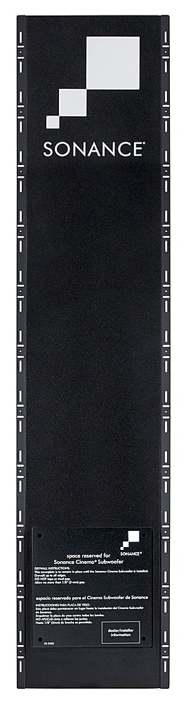 Sonance - R12SUB ENCLOSURE - Reference 12" In Wall Subwoofer Enclosure (Each) - Black