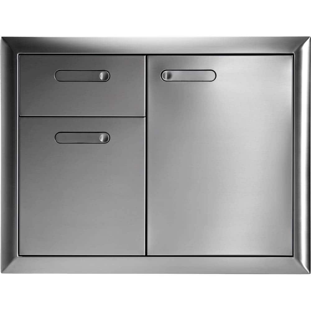 Lynx - Ventana 30" Built-In Access Door and Double Drawer Combination - Stainless Steel