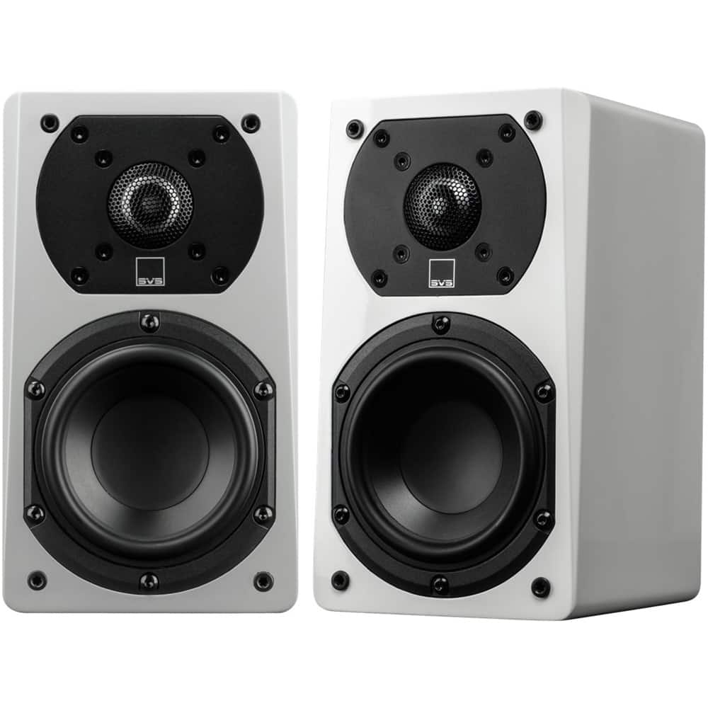 SVS - Prime Satellite, Reference Speaker, 1" Aluminum Tweeter, 4.5" Midrange Driver - Pair - Piano Gloss White