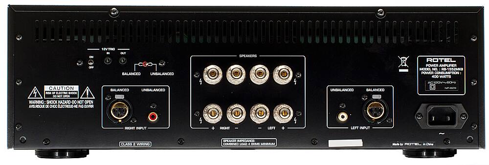Rotel - RB-1552MKII 130W 2-Ch Stereo Amplifier - Black