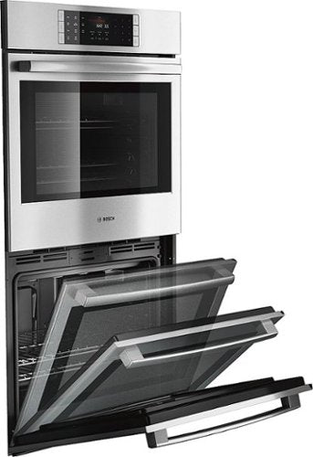 Bosch - Benchmark Series 30" Built-In Double Electric Wall Oven with True Convection - Stainless Steel