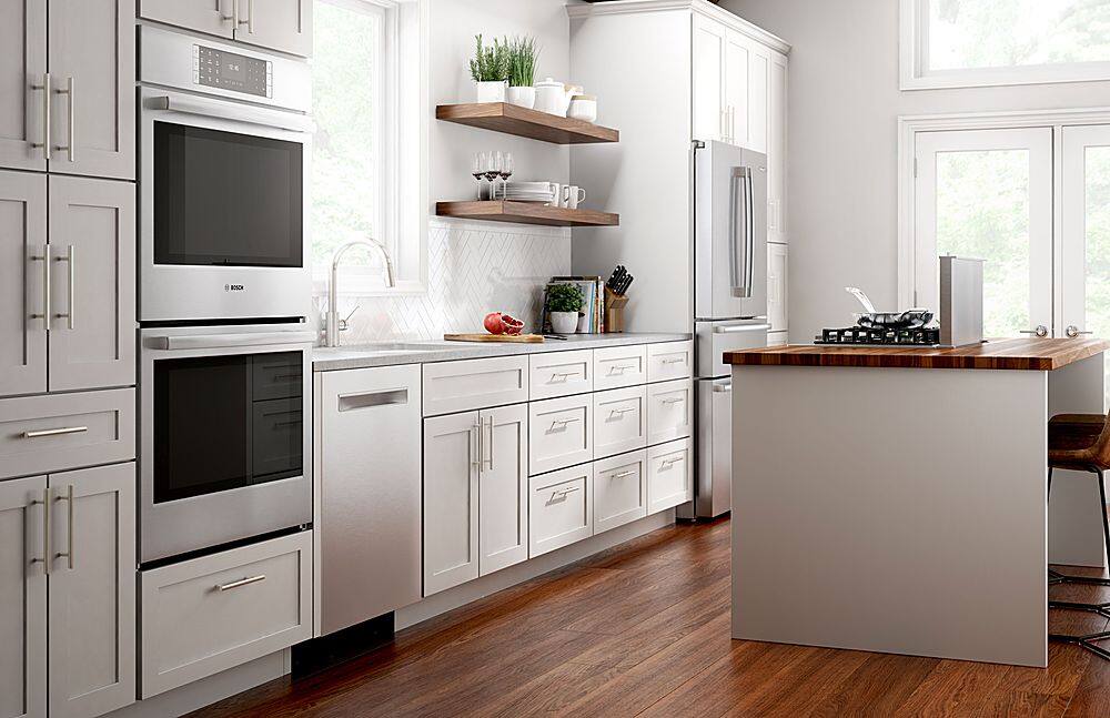 Bosch - Benchmark Series 30" Built-In Double Electric Wall Oven with True Convection - Stainless Steel