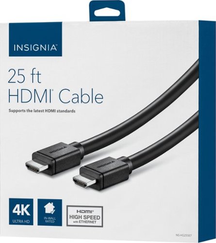 Insignia™ - 25' 4K Ultra HD HDMI Cable - Black