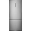 Haier - 28 in. Wide 15 Cu. Ft. Bottom-Freezer Refrigerator with Quick Cool and Freeze - Stainless Steel