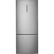 Haier - 28 in. Wide 15 Cu. Ft. Bottom-Freezer Refrigerator with Quick Cool and Freeze - Stainless Steel