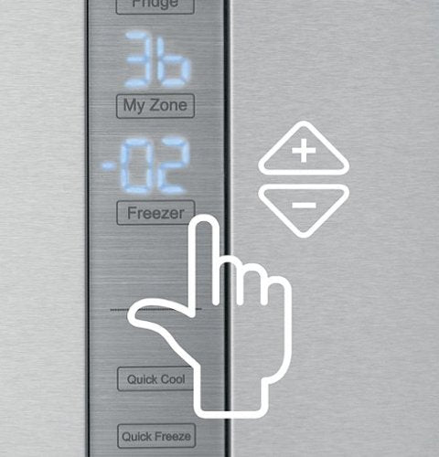 Haier - 28 in. Wide 15 Cu. Ft. Bottom-Freezer Refrigerator with Quick Cool and Freeze - Stainless Steel