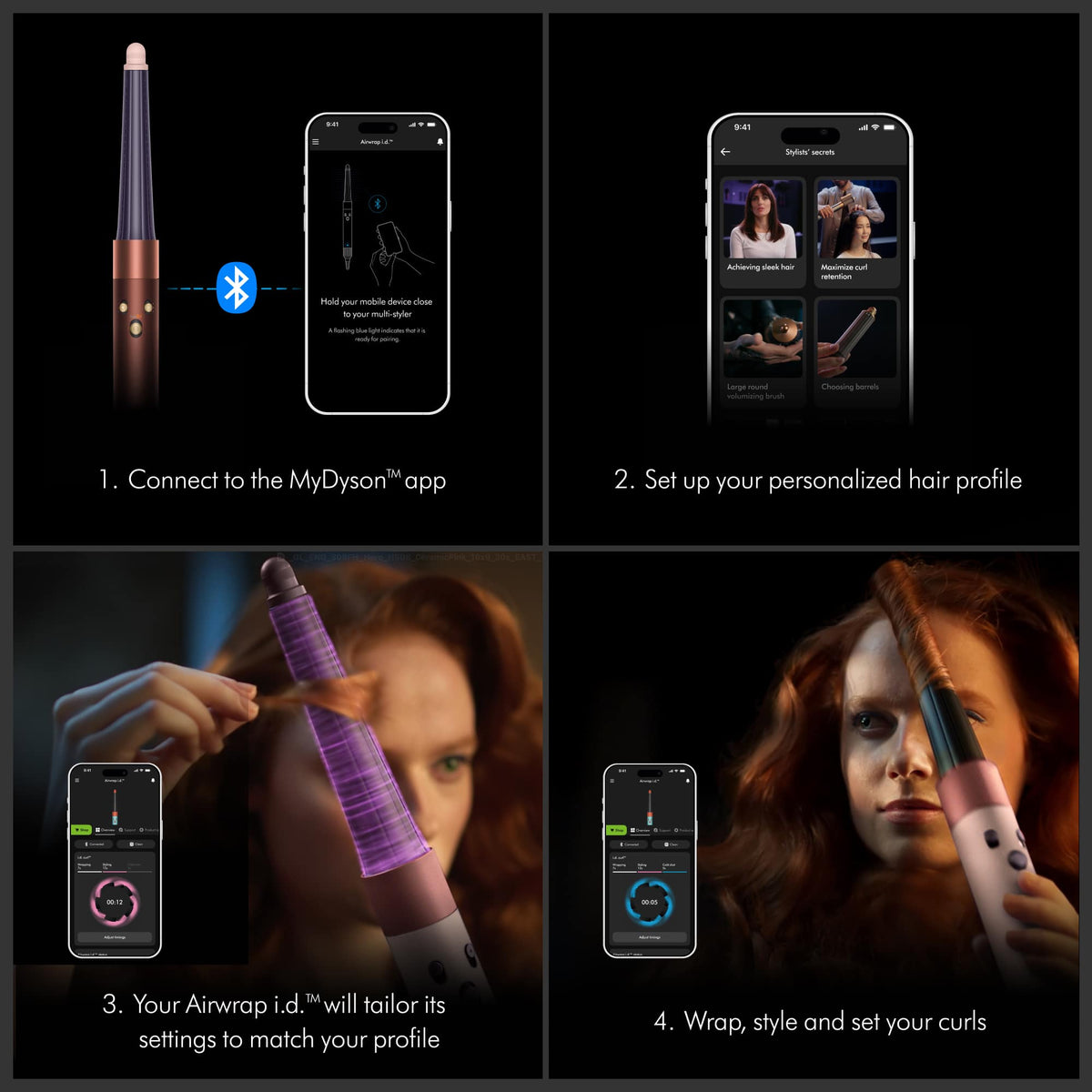 Dyson - Limited Edition Airwrap i.d. Multi-Styler And Dryer for Straight + Wavy Hair - Plum / Copper