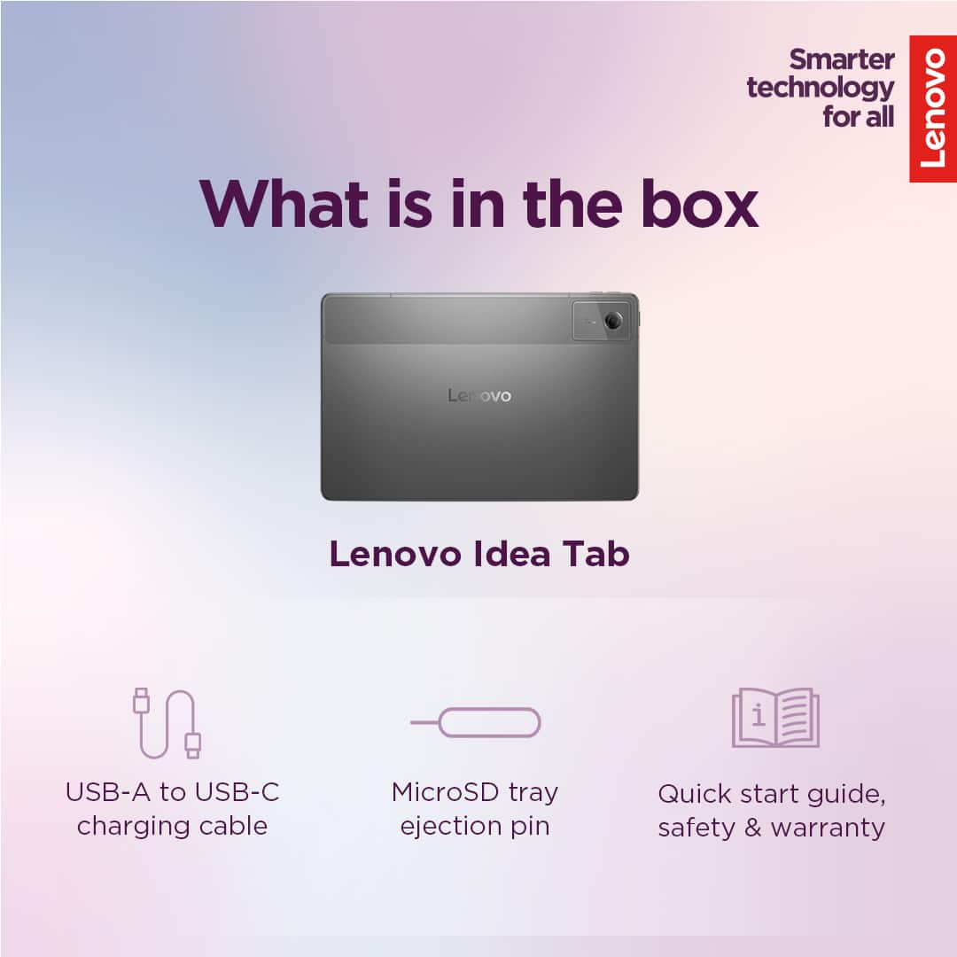 Lenovo - Idea Tab - 11" 2.5K Tablet - 4GB RAM - 128GB UFS - Luna Grey
