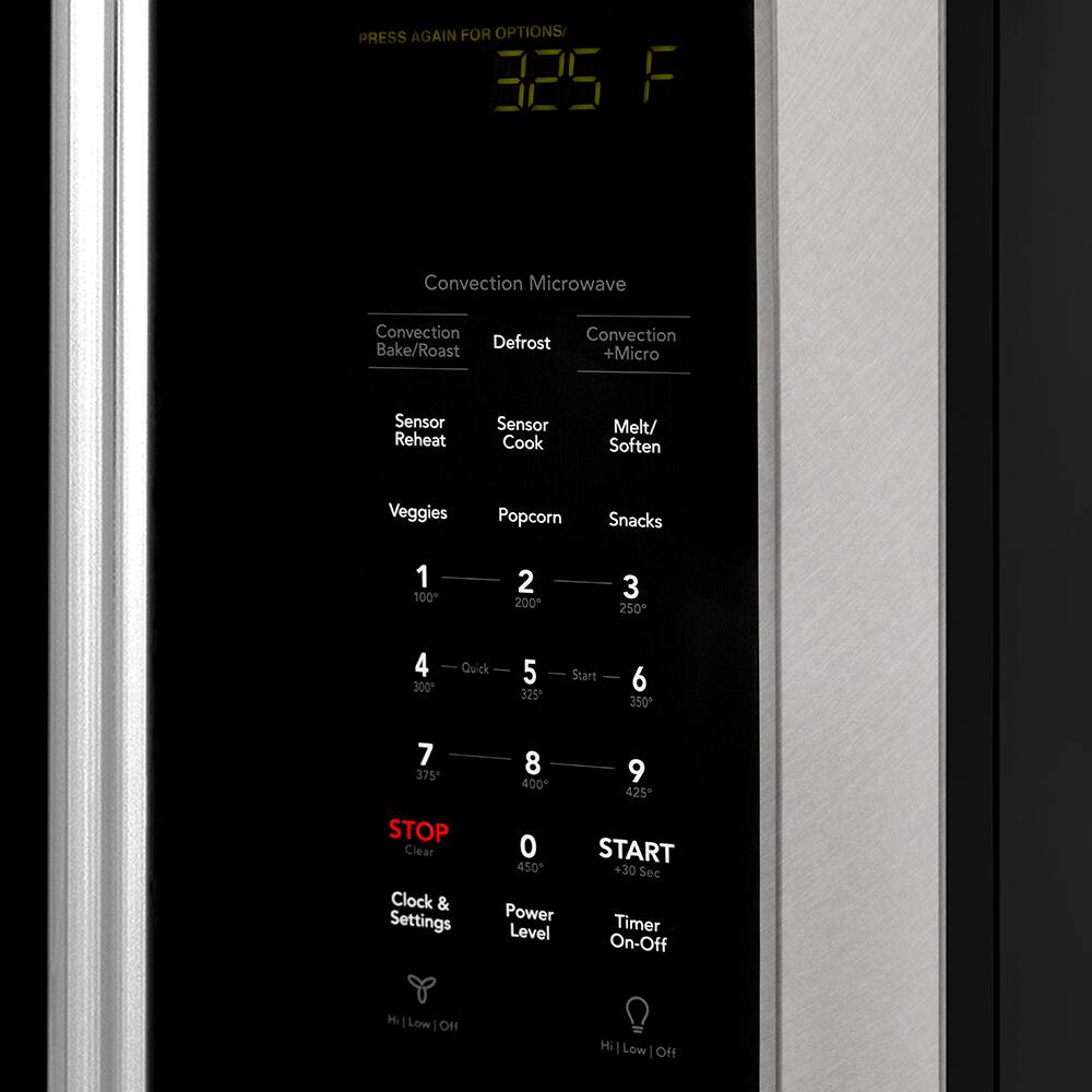 ZLINE - 30 in. 1.5 cu. ft. Over-The-Range Convection Microwave Oven with Sensor Cooking in Satin Stainless w/ Traditional Handle - Satin Stainless Steel