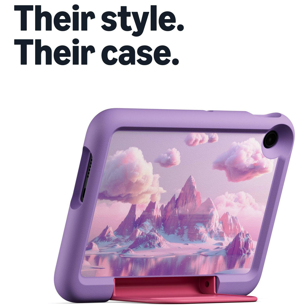 Amazon - Kids Tablet 8 Case for Ages 3-6 – Protective, with Built-In Handle and Stand - Mystic Mountain