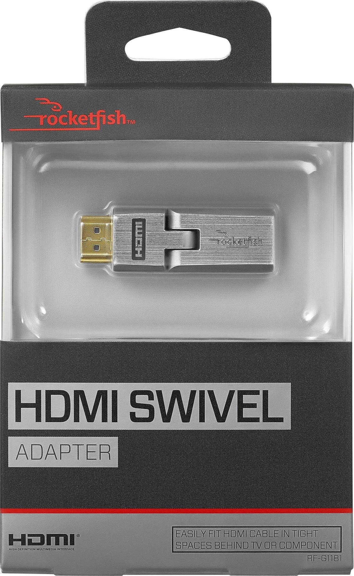Rocketfish™ - HDMI Universal Swivel Adapter - Silver