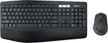 Logitech - MK850 Performance Full-size Wireless Membrane Keyboard and Mouse Combo for PC and Mac - Black