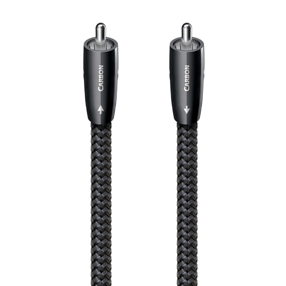 AudioQuest - Carbon Coax 7.75' Digital Digital Audio Cable with RCA to RCA Connectors - Gray on Black