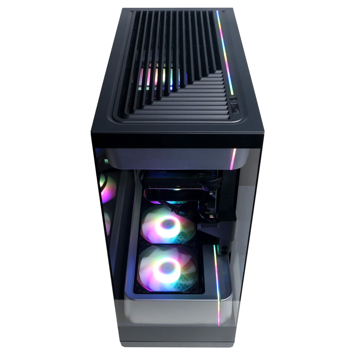 CyberPowerPC - Gaming Desktop - AMD Ryzen 7 8700F 2024 - AMD Radeon RX 9060 8GB - 16GB DDR5 Memory - 1TB SSD Storage - Black