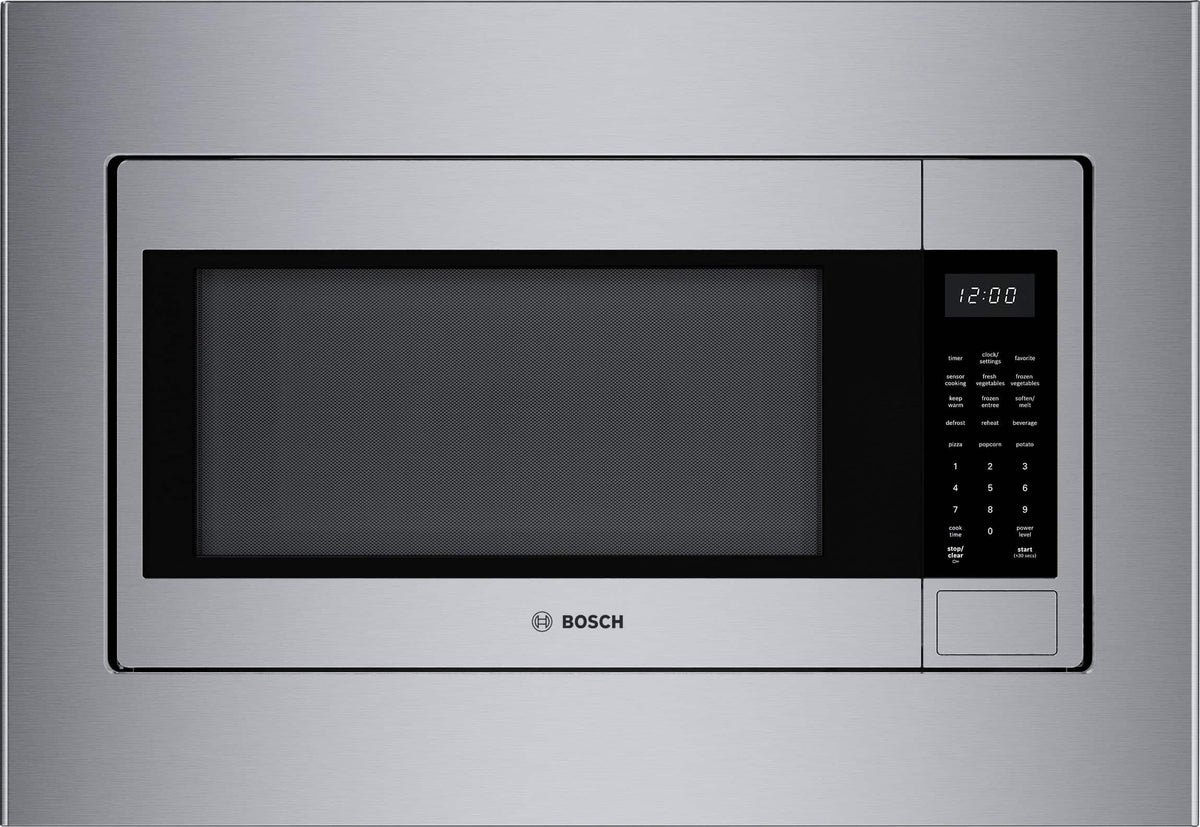 Bosch - 300 Series 2.1 Cu. Ft. Built-In Smart Microwave with Sensor Cooking - Stainless Steel