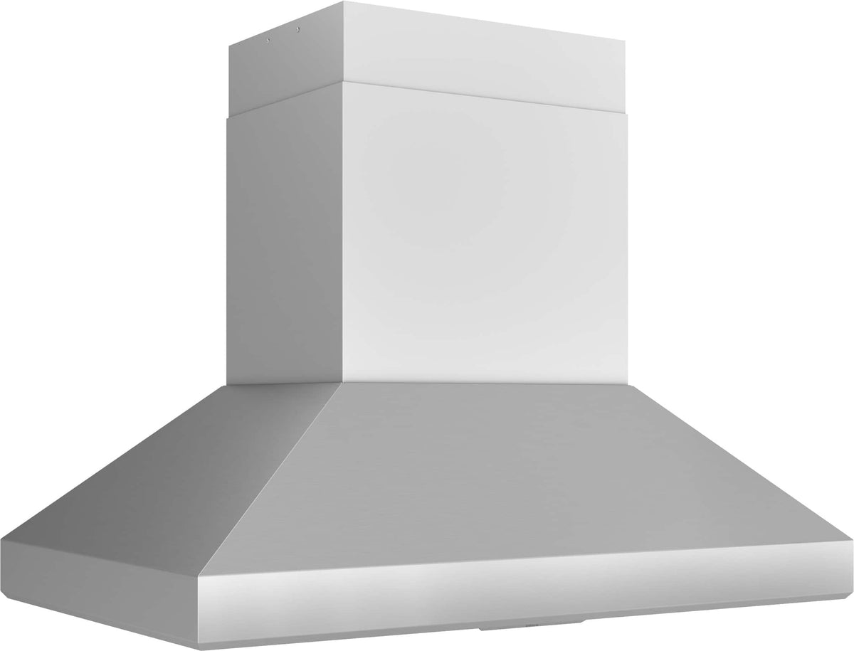 Zephyr - 54 inches - Externally Vented - Island Range Hood - Stainless Steel