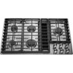 KitchenAid - 36 in. Wide 5 burners Gas Cooktop - Stainless Steel