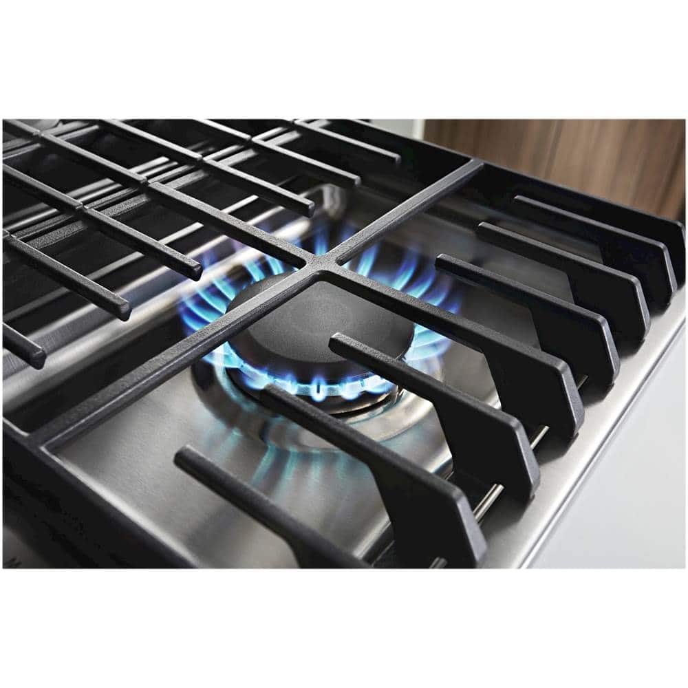 KitchenAid - 36 in. Wide 5 burners Gas Cooktop - Stainless Steel