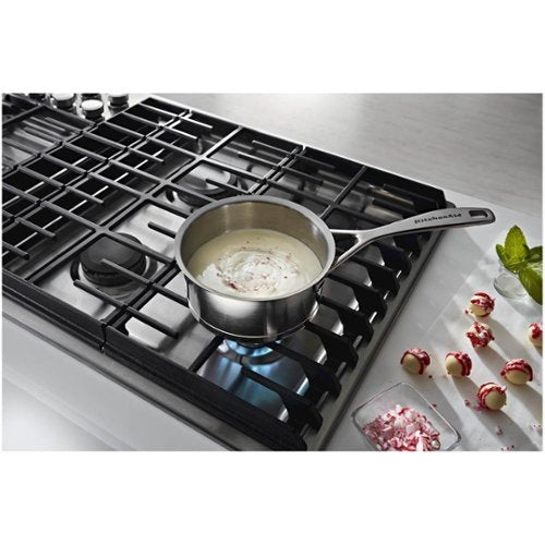 KitchenAid - 36 in. Wide 5 burners Gas Cooktop - Stainless Steel