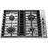 KitchenAid - 30 in. Wide 4 burners Built-In Downdraft Gas Cooktop with Automatic electronic re-ignition - Stainless Steel