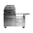 Lynx - 30" Napoli Pizza Oven on Mobile Kitchen Cart - Stainless Steel