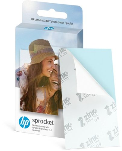HP - Sprocket 2" x 3" Premium Sticky-Backed Zink Photo Paper - White