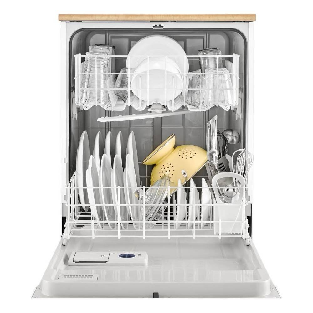 Whirlpool - 24" Front Control Tall Tub Portable Dishwasher - White