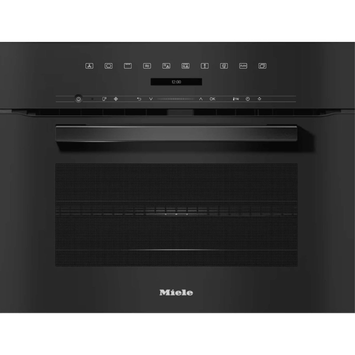 Miele - H7240 BM 24" VitroLine DirectSensor S Speed Oven w/ Convection & Microwave 1.52 cu ft - Obsidian Black